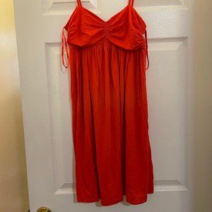 Loft red spaghetti strap dress - XS